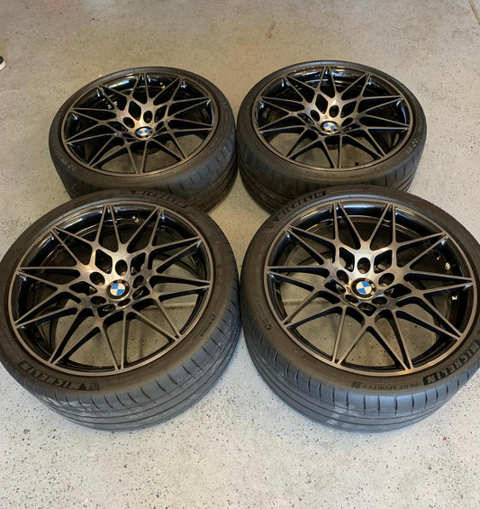 OEM BMW M3 Competition Package 666M Wheels – Shadowline Black